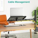 Adjustable Laptop Desk Mount with Cooling Tray