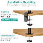Adjustable Laptop Desk Mount with Cooling Tray
