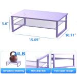 Gianotter Metal Dual-Level Monitor Stand - Purple