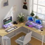 Gianotter Metal Dual-Level Monitor Stand - Purple