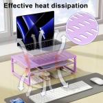 Gianotter Metal Dual-Level Monitor Stand - Purple