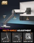 AOC Adjustable Gas Spring Monitor Mount for 17-32
