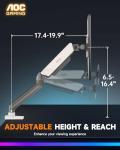 AOC Adjustable Gas Spring Monitor Mount for 17-32