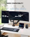 Adjustable Dual Monitor Stand for Workspace Efficiency