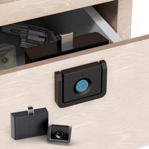 Smart Fingerprint Cabinet Lock - Matte Black
