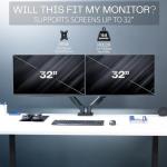 VIVO Dual Arm Adjustable Monitor Desk Mount