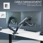 VIVO Dual Arm Adjustable Monitor Desk Mount