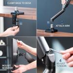 VIVO Adjustable Mechanical Arm for 17-32" Monitors