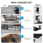 Under Desk Pull-Out Keyboard Tray with C Clamp