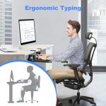 XINLEI Large Under Desk Keyboard Tray with C Clamp