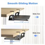 XINLEI Large Under Desk Keyboard Tray with C Clamp