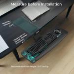 EUREKA ERGONOMIC Adjustable Under Desk Keyboard Tray