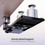Klearlook Adjustable Rotating Under-Desk Keyboard Tray
