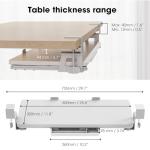 Fenge Under Desk Pull-Out Keyboard and Mouse Tray