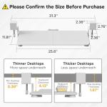 BONTEC Under-Desk Sliding Keyboard and Mouse Tray