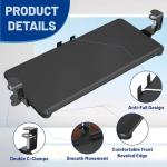 Under Desk Keyboard Tray with Adjustable Height