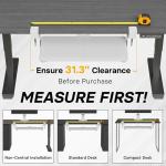 BONTEC Under-Desk Sliding Keyboard and Mouse Tray