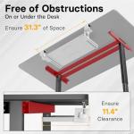 BONTEC Under-Desk Sliding Keyboard and Mouse Tray