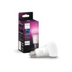 Philips Hue Smart 75W A19 LED Bulb - White and Color Ambiance Color-Changing Light - 1 Pack - 1100LM - E26 - Indoor - Control with Hue App - Works with Alexa, Google Assistant and Apple Homekit