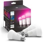 Philips Hue A19 LED Smart Light Bulb - White and Color Ambiance - 60W Indoor Light Bulb - Control with Hue App - Works with Alexa, Google Assistant and Apple Homekit - 3 Pack