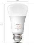 Philips Hue A19 LED Smart Light Bulb - White and Color Ambiance - 60W Indoor Light Bulb - Control with Hue App - Works with Alexa, Google Assistant and Apple Homekit - 3 Pack