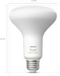 Philips Hue White & Color Ambiance BR30 LED Smart Bulb, Bluetooth & Zigbee Compatible (Hue Hub Optional), Compatible with Alexa & Google Assistant, New Version, 1 Bulb