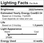 Omnikerlight 80W Dimmable PAR38 Flood Light Bulbs