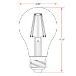 Sylvania 6.5W Dimmable LED Filament Bulb - 2 Pack