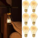 Sunco 6 Pack Dimmable Vintage LED Edison Bulbs