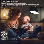 Gozelux Vintage LED Edison Bulbs 6W, Equivalent 60W Incandescent, Warm White 2700K, ST58 Antique LED Filament Bulbs with 90+ CRI, E26 Medium Base,Dimmable, Clear Glass, Pack of 6