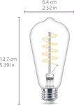 Philips Dimmable Vintage LED A19 Light Bulb