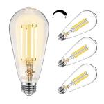 Vintage Edison Style Dimmable LED Bulbs - 4 Pack