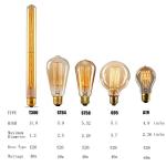 Vintage Edison ST64 Dimmable 40W Bulb 4 Pack