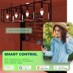 Smart Candelabra Bulbs, Compatible with Alexa & Siri
