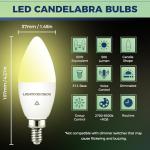 Smart Candelabra Bulbs, Compatible with Alexa & Siri