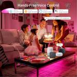 XFOX Smart Color Changing Light Bulbs, 3 Pack