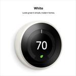 Nest Learning Thermostat - Smart Temperature Control in White