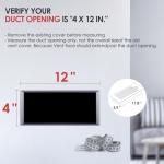 Biowind Quiet Air Register Booster Fan with Remote