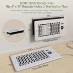 Smart 10-Speed Register Booster Fan with Remote