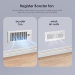 Biowind Quiet Air Register Booster Fan with Remote