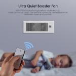Biowind Quiet Air Register Booster Fan with Remote