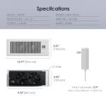 Biowind Quiet Air Register Booster Fan with Remote