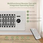 Smart 10-Speed Register Booster Fan with Remote