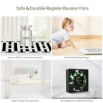 Smart 10-Speed Register Booster Fan with Remote