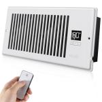 VELLEE Quiet 10-Speed Vent Booster Fan with Remote