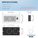 MATULSA Remote-Controlled Register Booster Fan