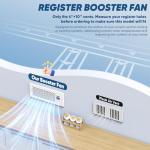MATULSA Remote-Controlled Register Booster Fan