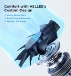 VELLEE Quiet 10-Speed Vent Booster Fan with Remote