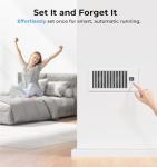 VELLEE Quiet 10-Speed Vent Booster Fan with Remote