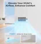 VELLEE Quiet 10-Speed Vent Booster Fan with Remote